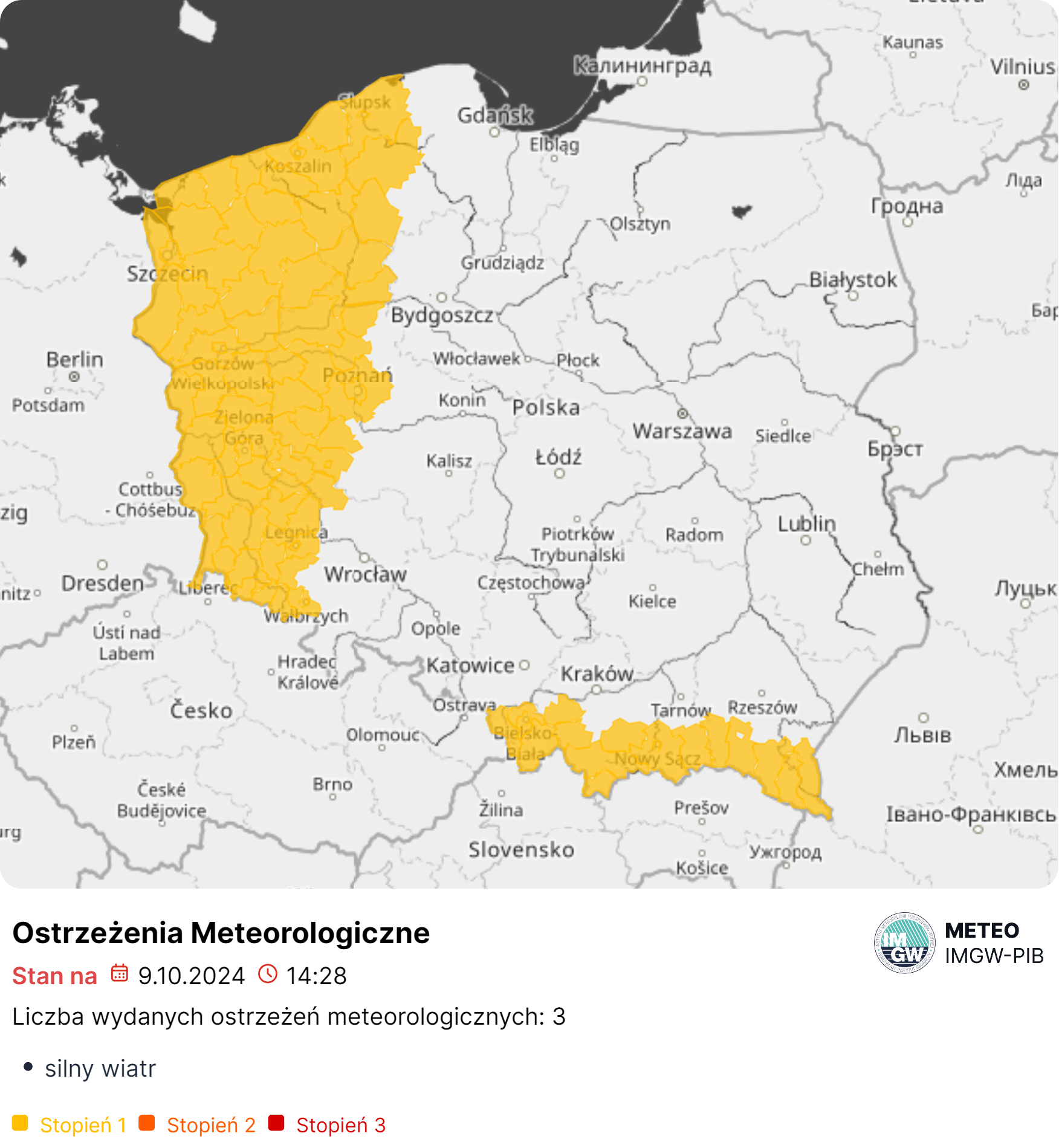 ostrzeżenie meteo