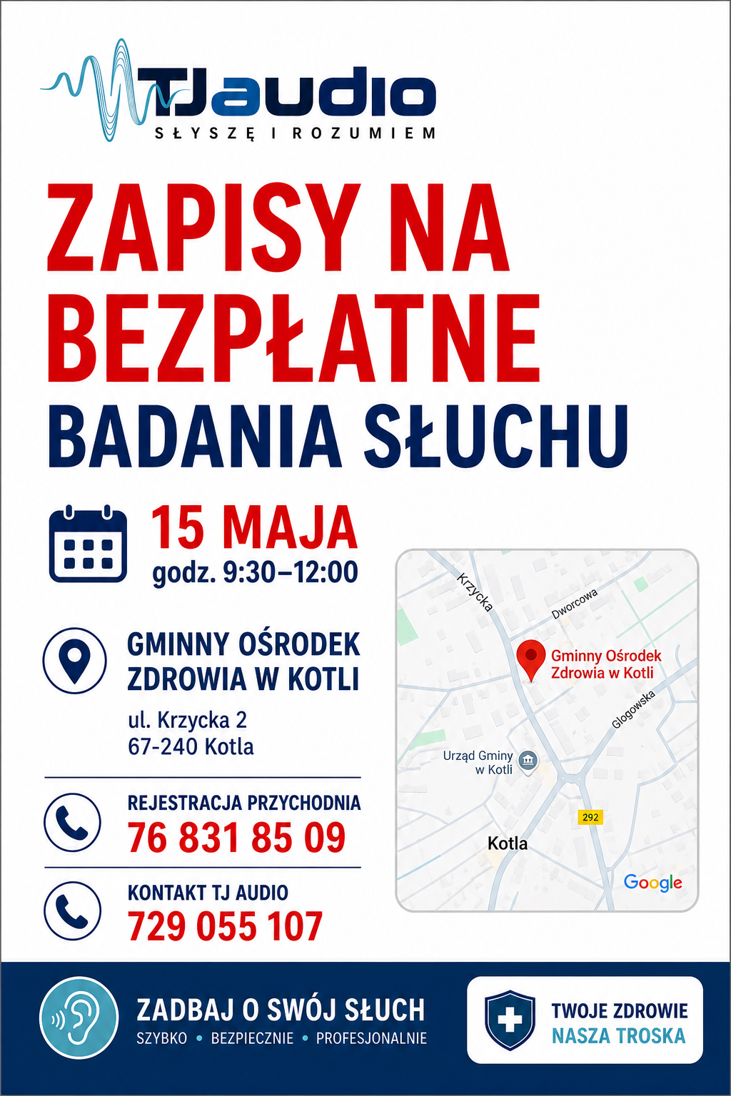 BEZPŁATNE BADANIA SŁUCHU