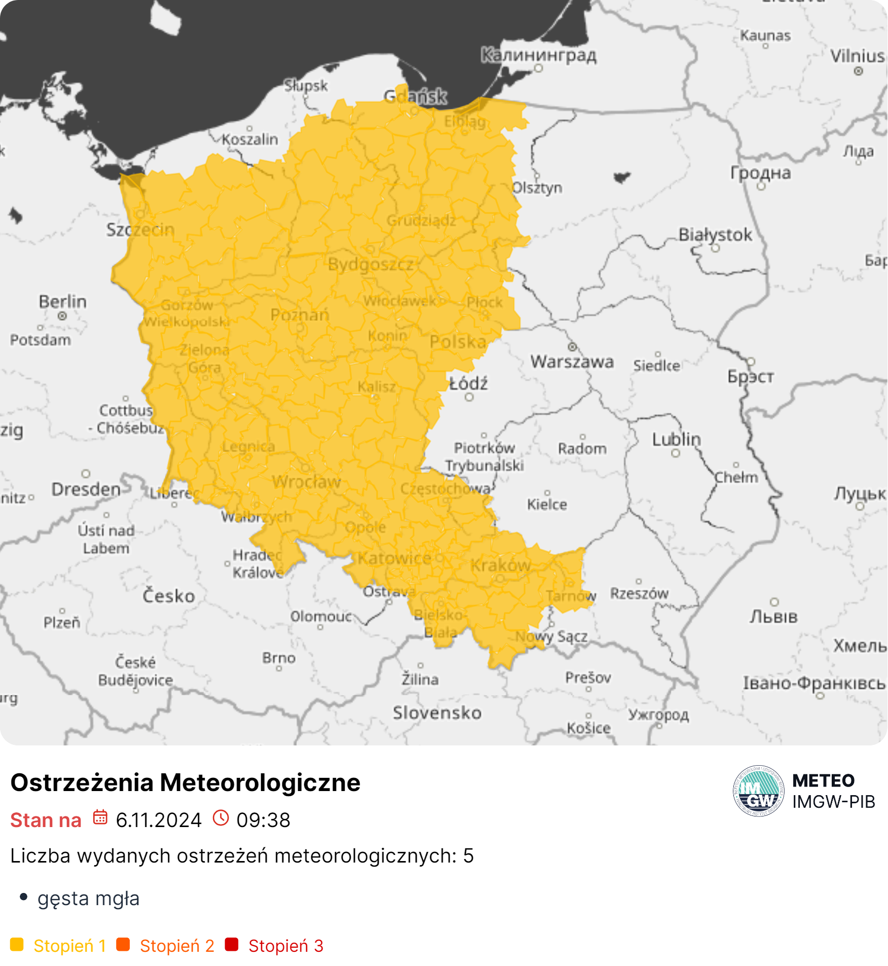 ostrzeżenie meteo