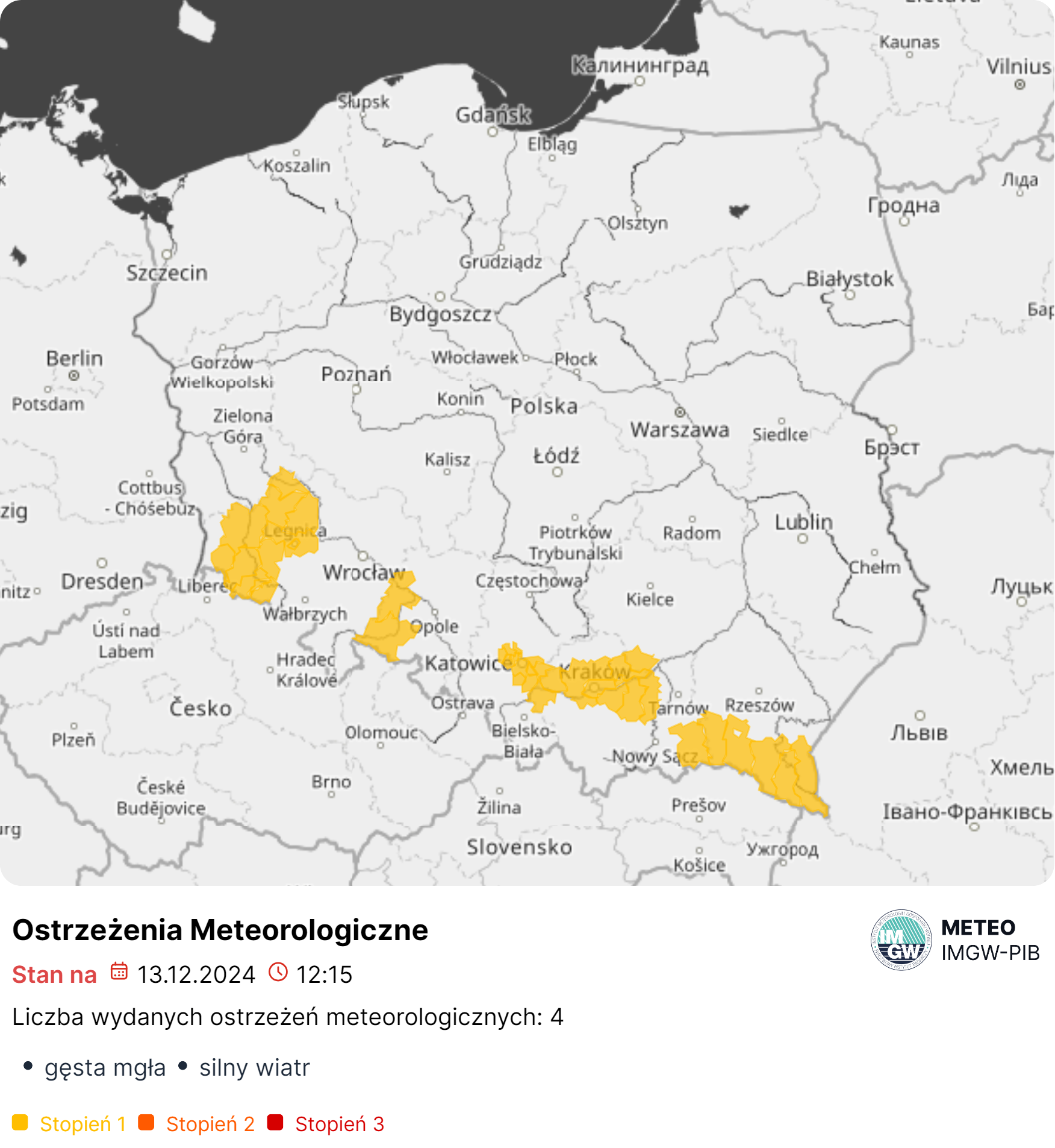 ostrzeżenie meteo