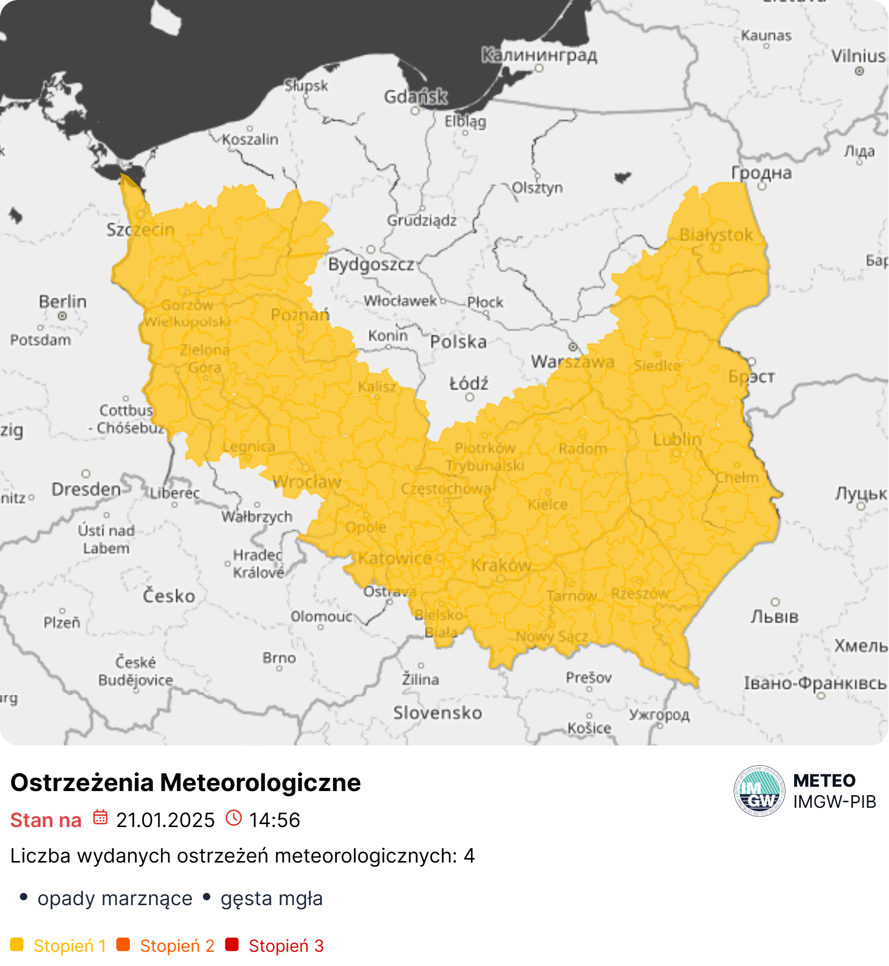 ostrzeżenie meteo