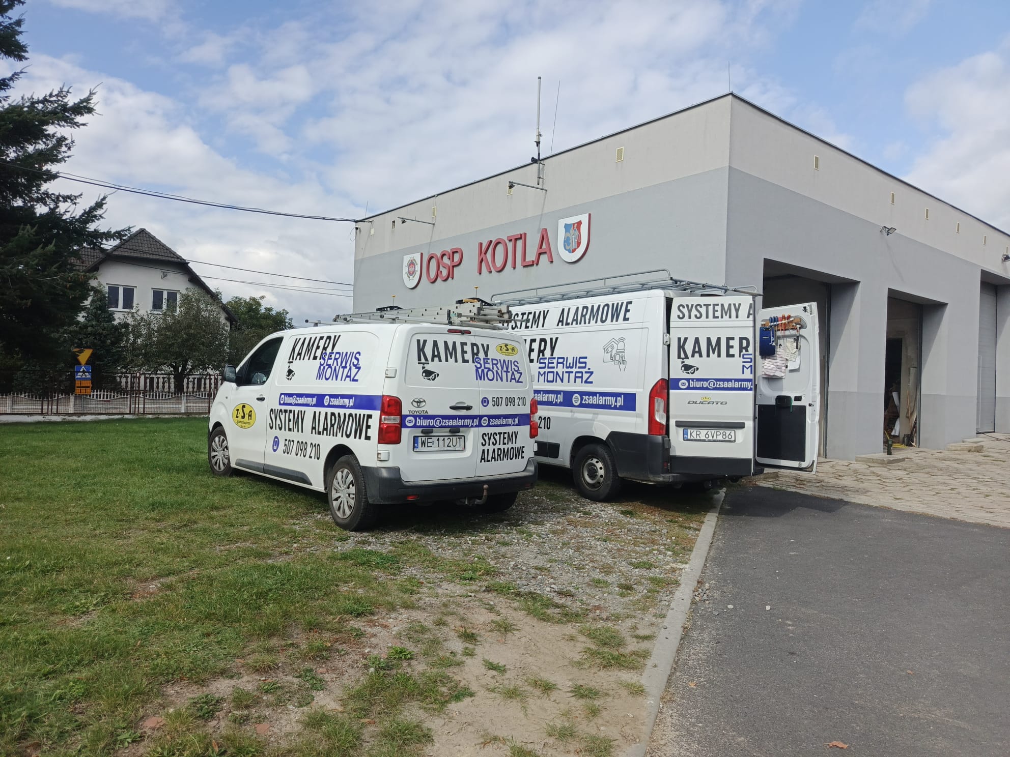 NOWY SYSTEM ALARMOWY W REMIZIE OSP KOTLA